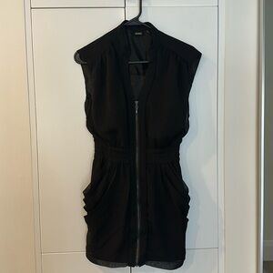 GUESS Front Zip Up Dress